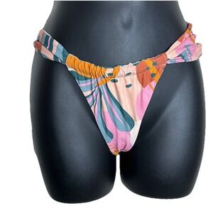 Stone Fox Swim Revolve Women's Size Small Bijou‎ Floral Print Bikini Bottom NWOT